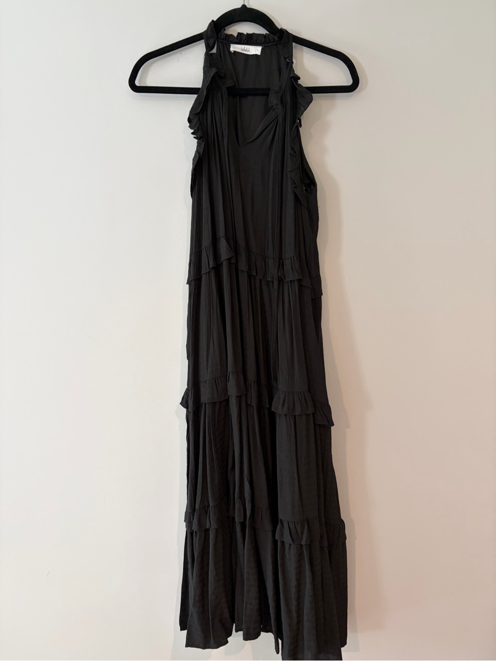 Talula Black Ruffle High-Low Dress - Picture 3 of 6
